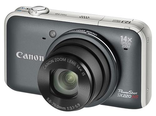 Canon Powershot Sx220 Hs Appareil Photo Numérique 12,1 Mpix Zoom Optique 14X Gris